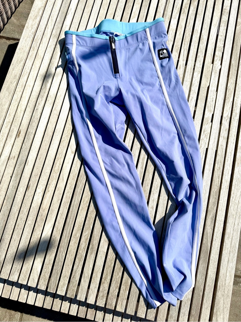 New Balance x Staud leggings - Lavender with White Trim